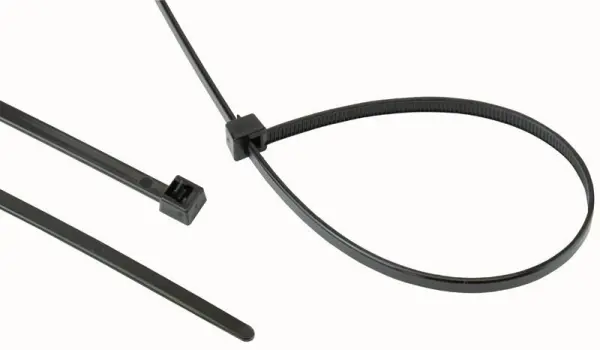 HellermannTyton Reusable Nylon Cable Ties, Black, 4.6mm x 350mm, 100 Pack
