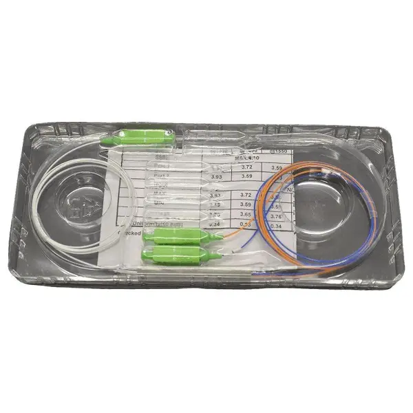 Blake UK Mini Fibre Optic Splitter, 2-Way, SC/APC, Single Mode