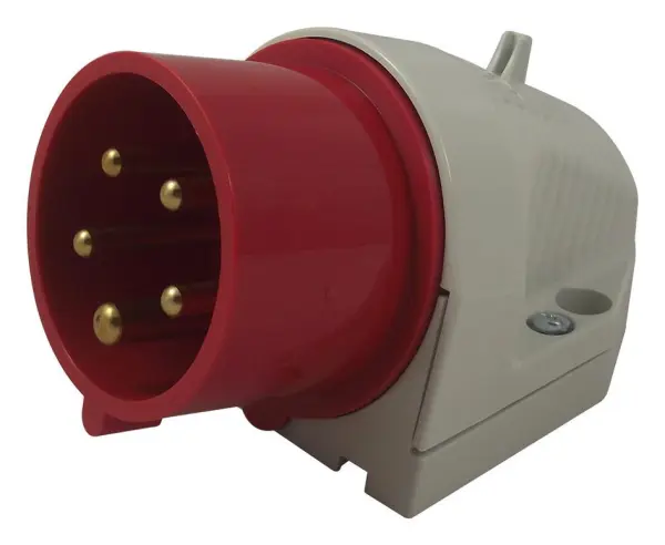 Entrée d'appareil CEE pour panneau WALTHER 16A 415V, 3P+N+E, rouge, IP44