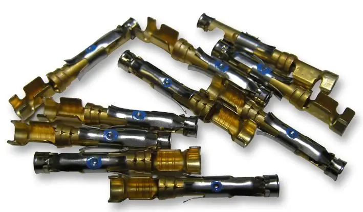 TE Connectivity 18-16AWG Gold Crimp Sockets, 10 Pack