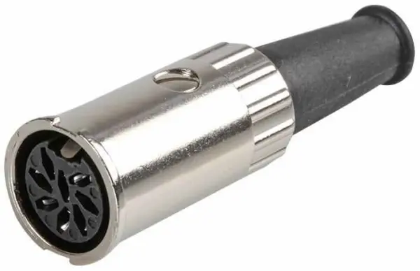 Prise DIN 8 broches Prehkeytec, bornes à souder, montage câble