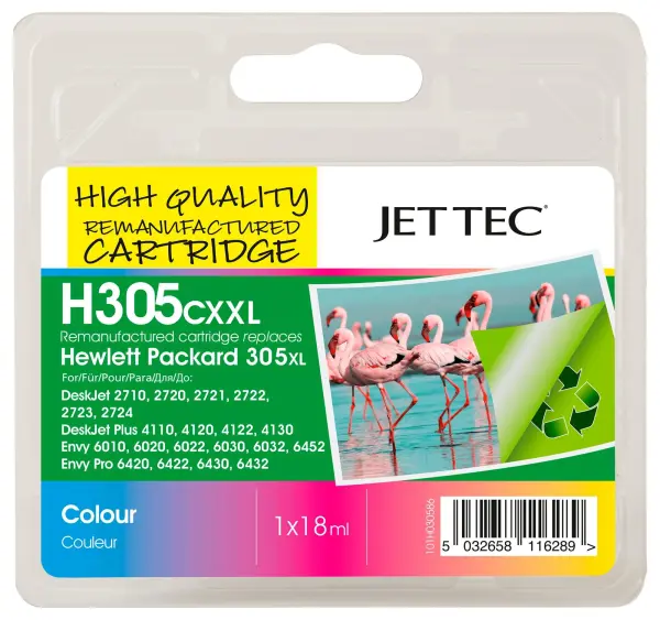 JET TEC H305CXXL Remanufactured Colour Ink Cartridge