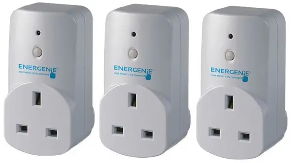 Energenie Tomadas Inteligentes MiHome, Pack de 3, Smart Plug