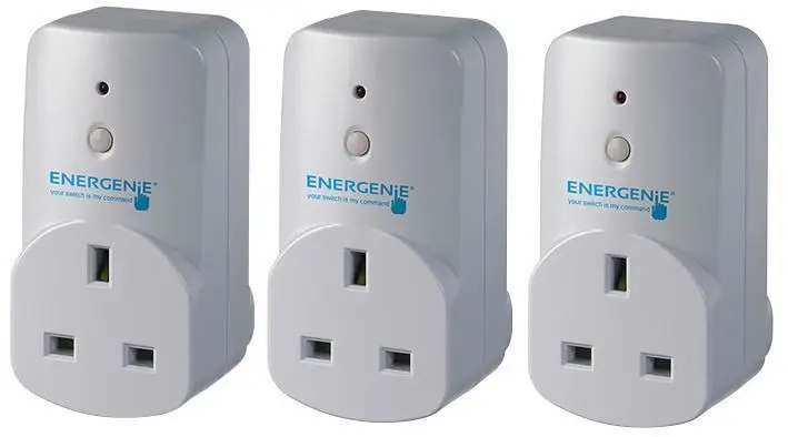 Energenie MiHome Adaptor Sockets, 3 Pack, Smart Plug