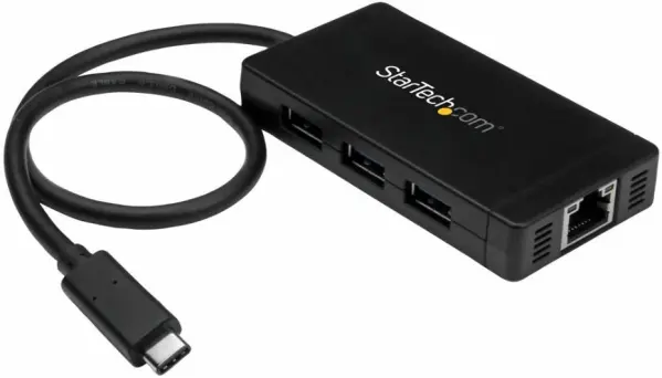 STARTECH USB-C σε 3-Port USB 3.0 Hub με Gigabit Ethernet