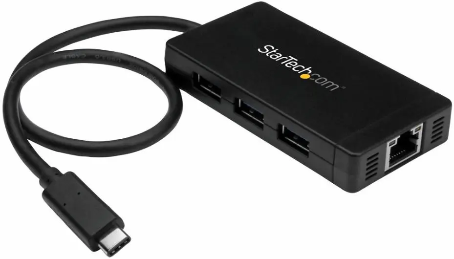STARTECH Hub USB-C a 3 Puertos USB 3.0 con Gigabit Ethernet