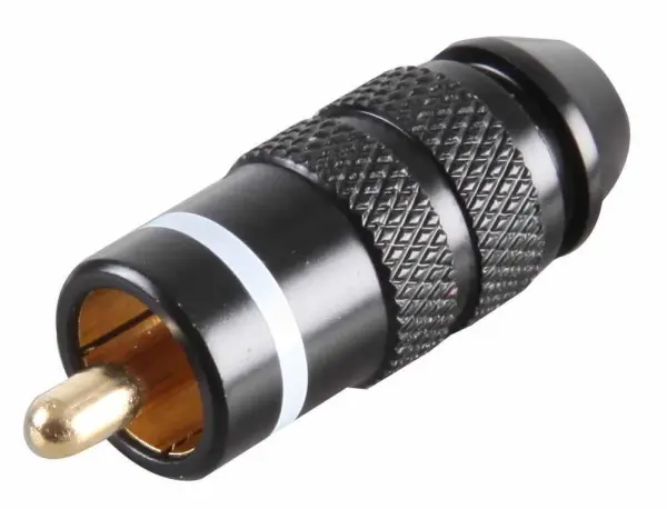 PRO SIGNAL Phono-aansluiting met vergulde pinnen, witte ring