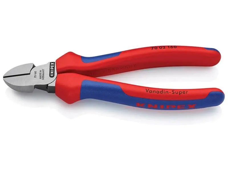 Knipex Alicate Diagonal 70 02 160 com Cabo Multicomponente, 160mm
