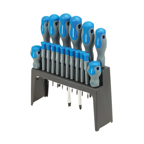 Silverline Soft-Grip Screwdriver Set, 18pc with Storage Case