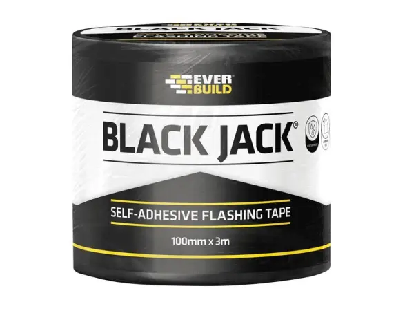 Everbuild Sika Fita de Vedação Black Jack, 100mm x 3m