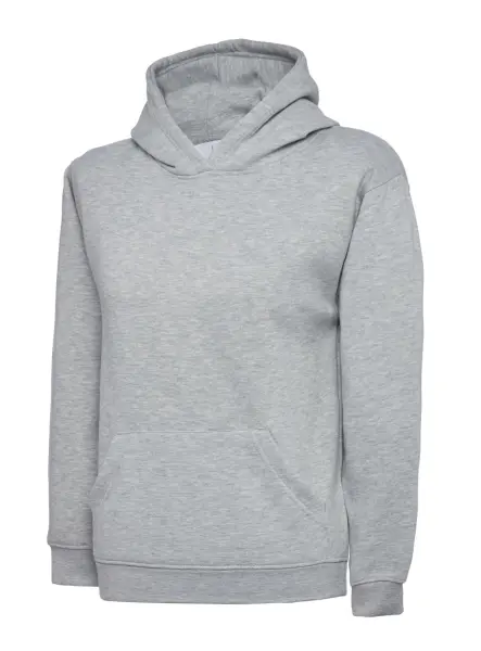 Sweat à capuche pour enfants Uneek - Gris chiné, Taille 9-10 ans