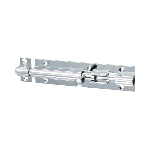 Timco Straight Barrel Bolt, Polished Chrome, 100 x 25mm