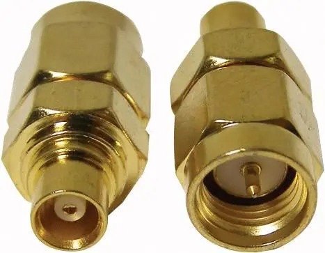 RF SOLUTIONS MCX Θήκη σε SMA Βύσμα Προσαρμογέας, Επιχρυσωμένος