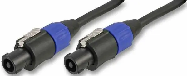 Pulse Cabo de Altifalante 4-Polos, 4x1.5mm², 5m Preto