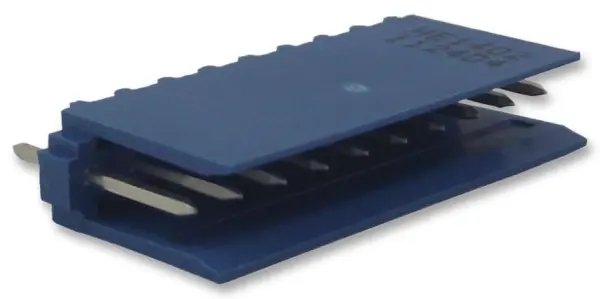 AMP TE Connectivity 1x10 Way Vertical Header, 2.54mm Pitch