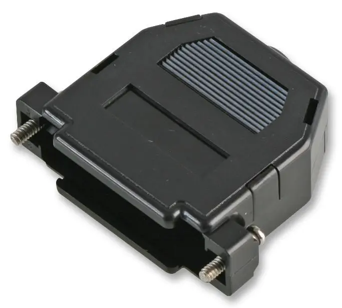 PRO POWER Cubierta D-Sub 25 Vías de Montaje por Clip, Negra