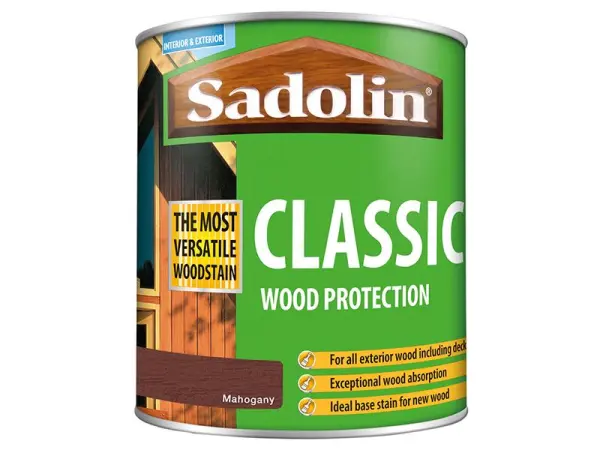 Sadolin Classic Houtbescherming, Mahonie, 1 Liter