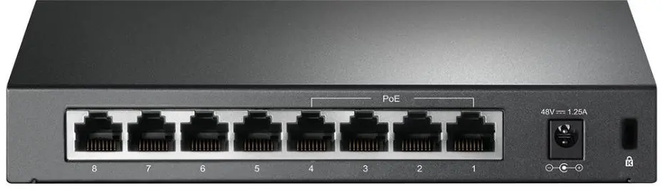 TP-LINK Διακόπτης Ethernet 8 Θυρών με 4 Θύρες PoE, 57W