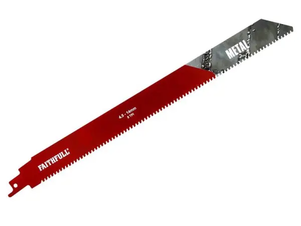 Faithfull Metal Carbide Sabre Saw Blade - S1230HM, 304mm x 8 TPI