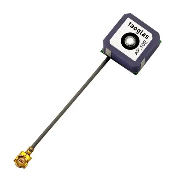 Right Hand Circular Patch Antenna, 1.57542 GHz, -10dBi, UFL Connector