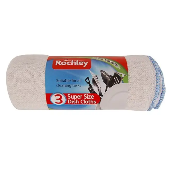Rochley 3 Jumbo Cleaning Cloths, 450mm x 330mm, Case Pack