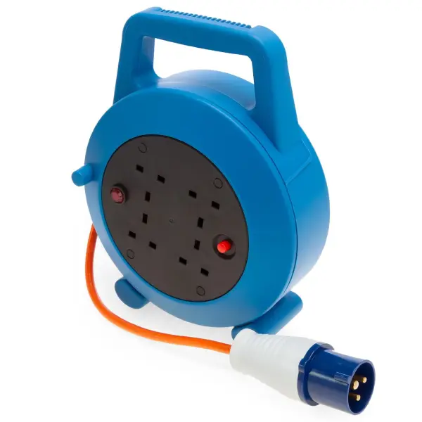 Connexion 5075 Cassette Reel, 1.25mm, 16A Plug, 4 Sockets, 10m