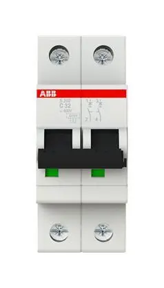 ABB S202-C32 Disjoncteur double-pôle 32A Type C