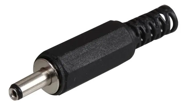 HiLo 1.3mm DC Power Plugs with Strain Relief, 5 Pack