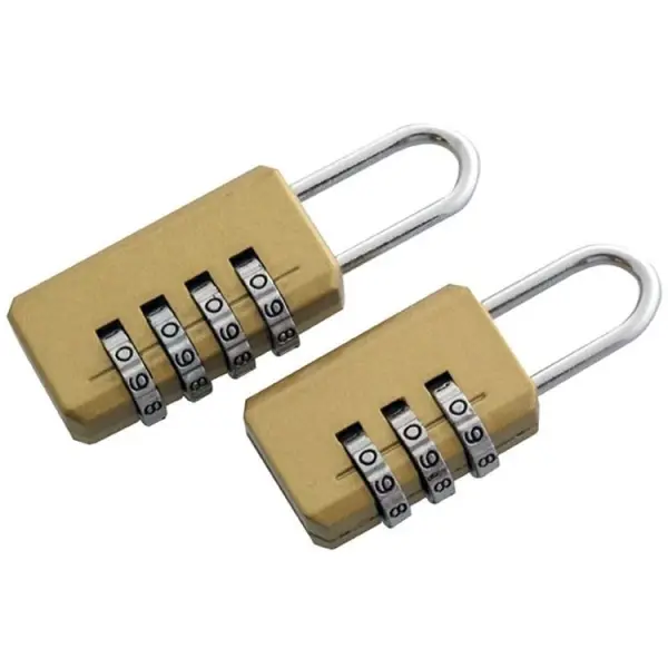 Amtech Combination Padlock Set, 2-Pack