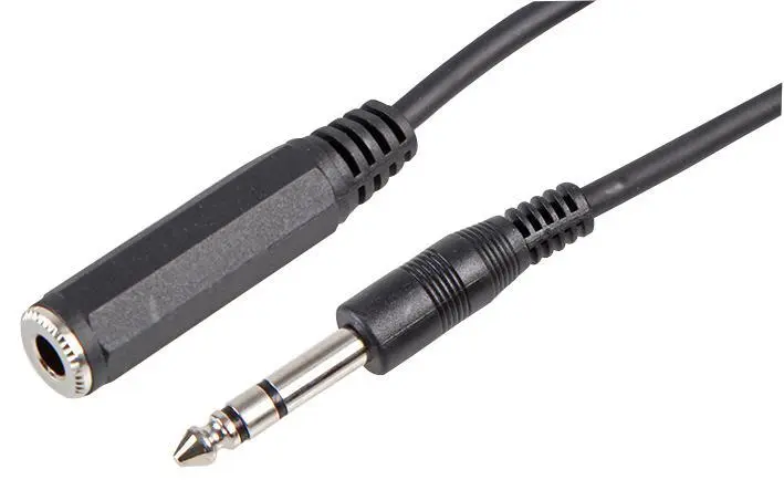 PRO SIGNAL 3m černý stereo kabel Jack 6,35mm na Jack