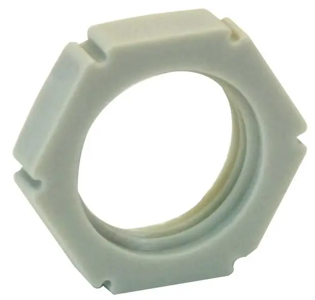 WISKA EMUG 16 Locknuts, Polyamide, M16, 10 Pack