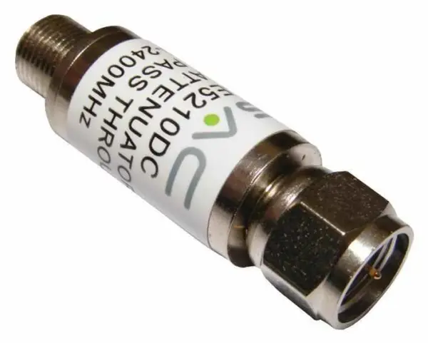 SAC F-Type Attenuator 10dB Female to Male, 75 Ohm