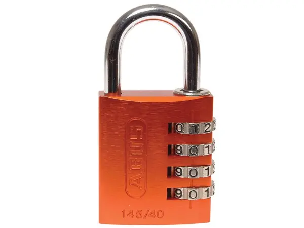 ABUS Cadenas à combinaison aluminium 145/40, 40mm, orange (49527)