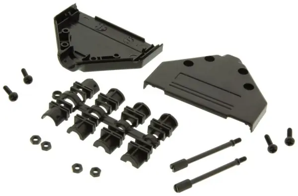 MH CONNECTORS - Rückwandabschluss D-Top, 37-polig, ABS