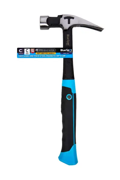 Blue Spot Tools 16oz（450克）一体式钢制磁力拔钉锤