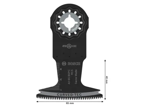 Bosch AII 65 BSPC Plunge Cut Blade, 65 x 40mm