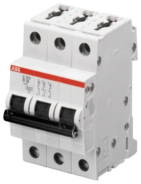 ABB 25A TP Type D MCB, 3-Pole, 400V AC