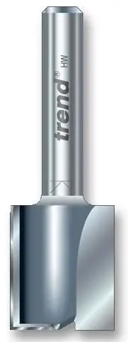 TREND - 2-Flute Straight Router Cutter 1/4 inch Shank 32mm - 12.7mm