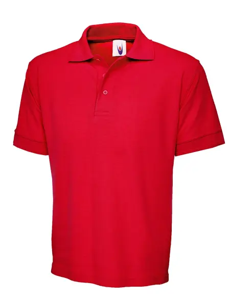 Uneek - Poloshirt Uniseks - Warna Reaktif - Merah - Saiz 2XL