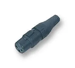 DELTRON XLR Socket, 3-Pin, Cable Mount, Silver Plated