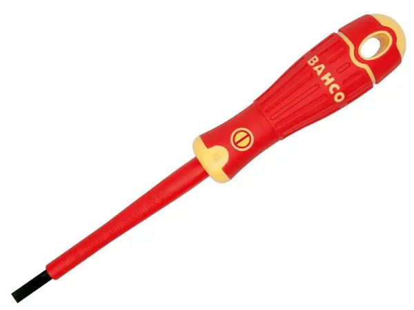 Bahco BAHCOFIT Insulated Slotted Screwdriver 2.5 x 75mm