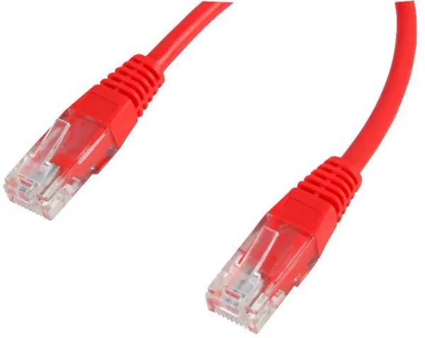 PRO SIGNAL RJ45 Ethernet kabel, CCA vodiče, 15 m, červený