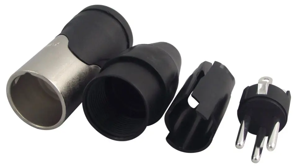 Amphenol AX 시리즈 XLR 플러그, 니켈 도금, 3핀