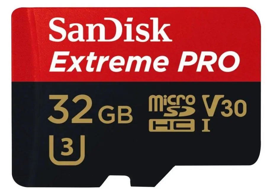 SanDisk Extreme Pro MicroSDHC Card 32GB, 95MB/s, U3 V30