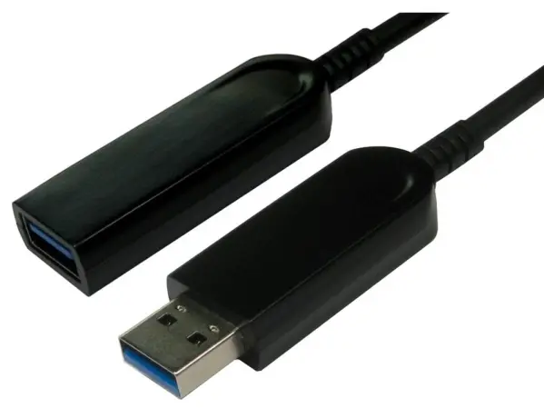 PRO SIGNAL Cabo Extensão USB 3.0 Ativo Ótico, 30m, Preto