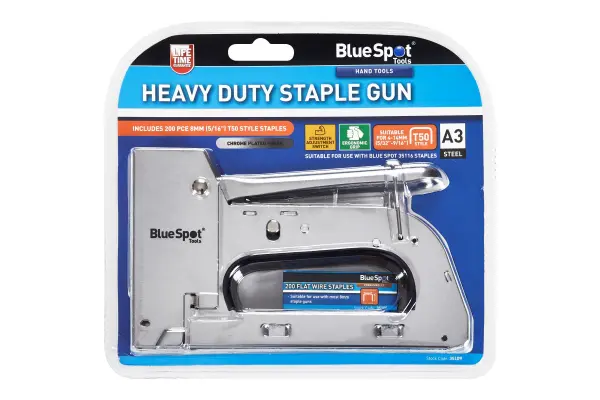 Pistolet à agrafes robuste chrome Blue Spot Tools