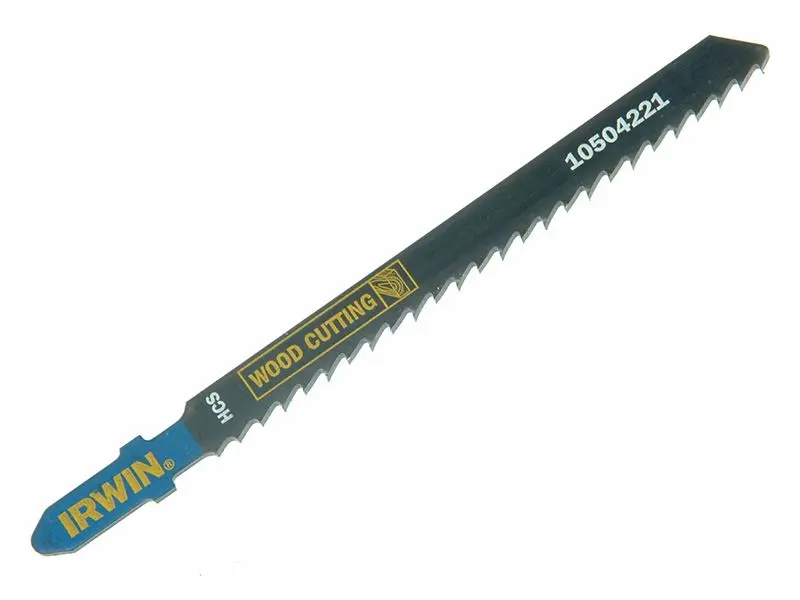 IRWIN Wood Jigsaw Blades, Carbon Steel, Pack of 5 (T101AO)