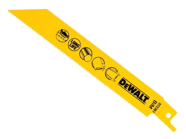 DEWALT Lame Bi-Metallo per Seghetti Alternativi, 152mm x 14 TPI, Confezione da 