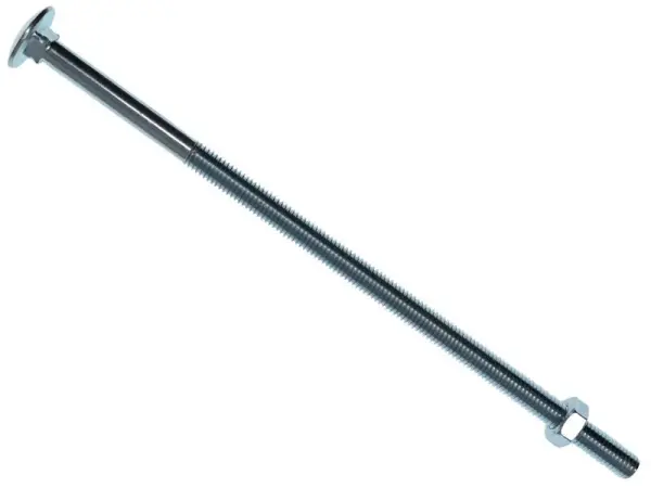 METALMATE® Śruba z łbem kwadratowym i nakrętką ZP M8 x 200mm (10 szt.)