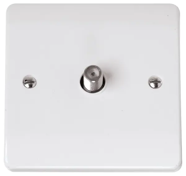 MODE Non-Isolated Satellite Socket 1 Gang White